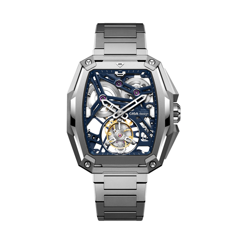 CIGA design ADVANCED SKELETON COMPLICATION WATCH HUNTER · TOURBILLON
