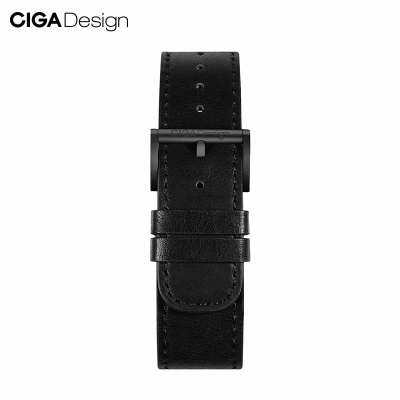 CIGA Design leather watch strap