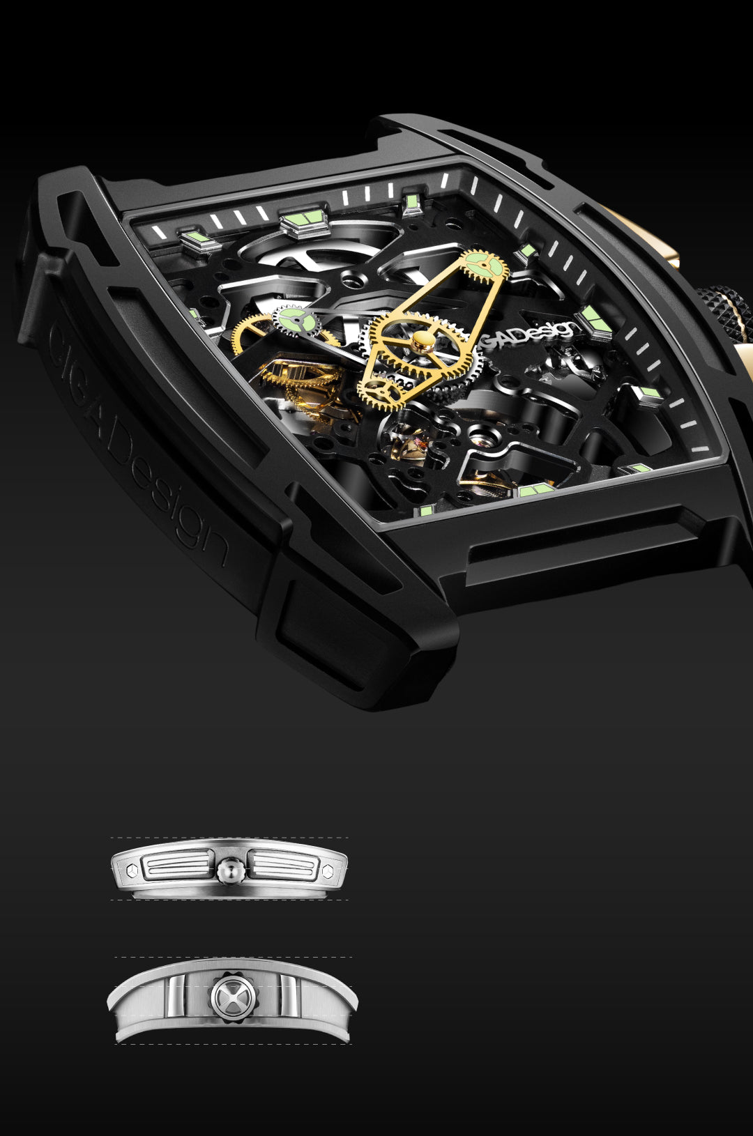 ジゴクシヴァク CIGA design AUTOMATIC SKELETON WATCH · EDGE EXPLORATION