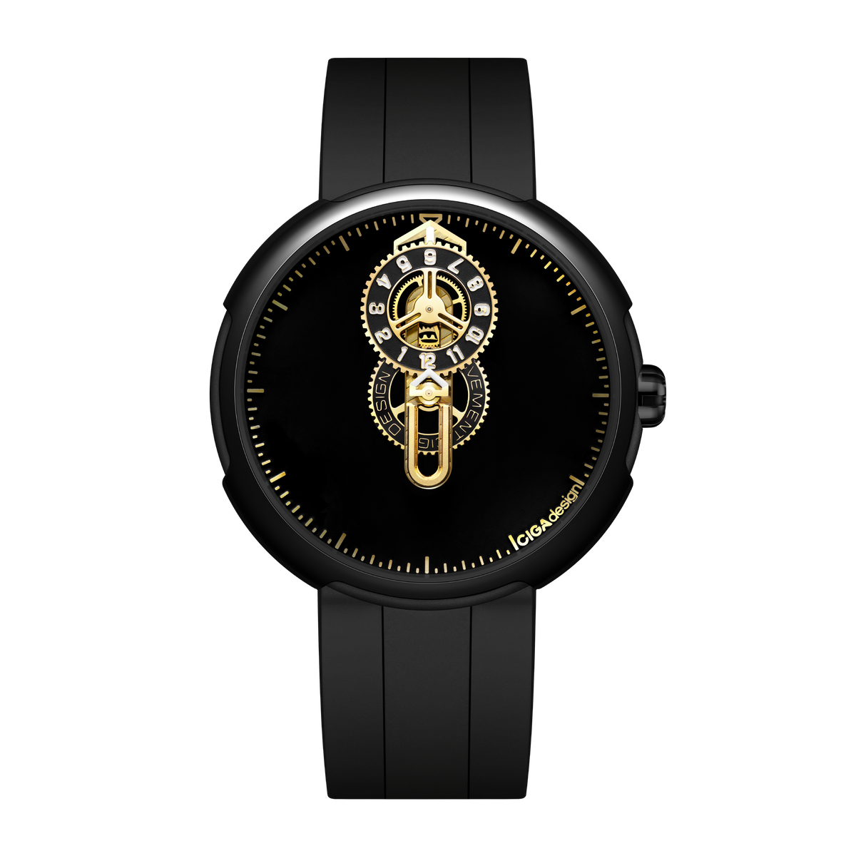 CIGA design WANDERING HOUR  AUTOMATIC WATCH  TIME CIPHER GOLD