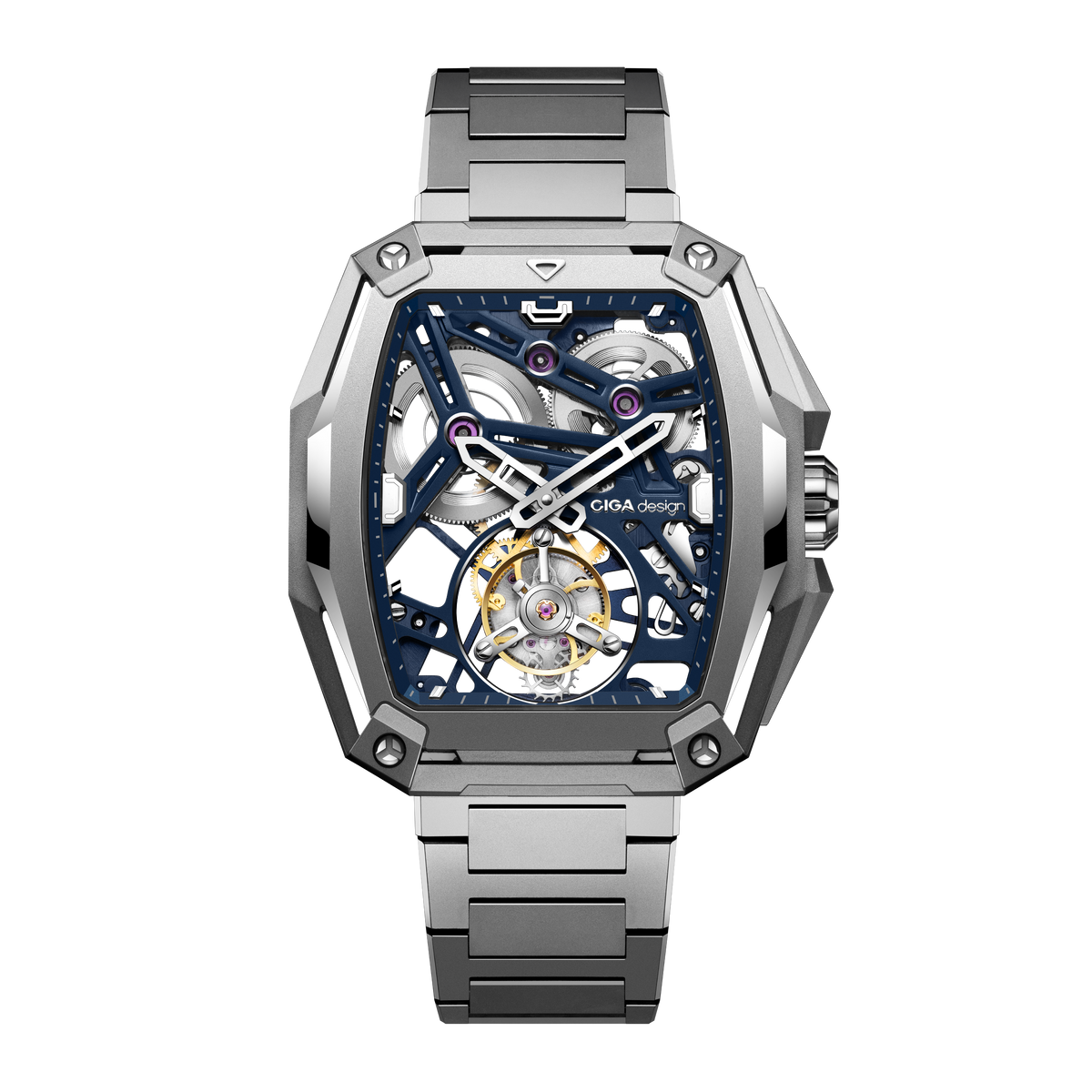 CIGA design ADVANCED SKELETON COMPLICATION WATCH HUNTER · TOURBILLON