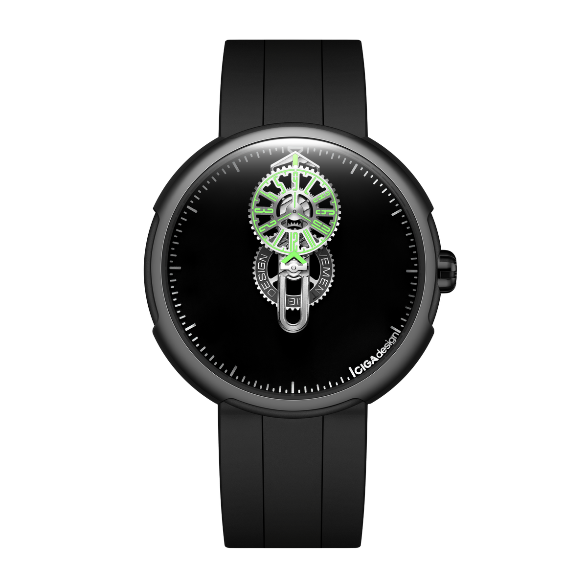 CIGA design AUTOMATIC WANDERING HOUR WATCH · TIME CIPHER