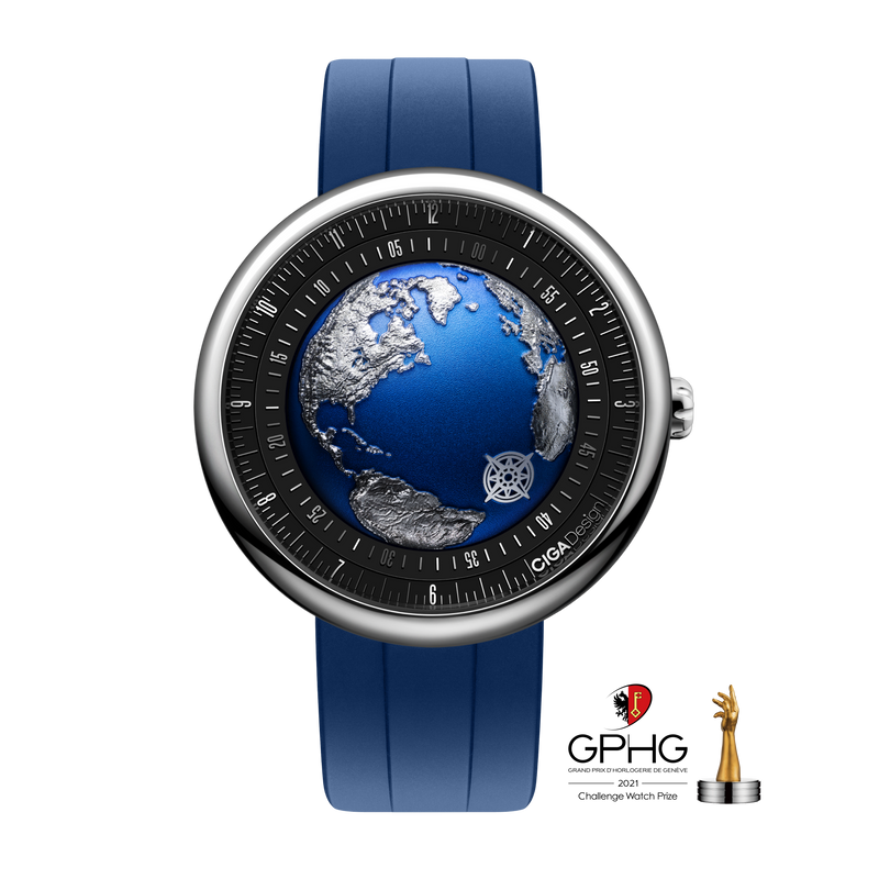 CIGA design GPHG-WINNING LINEAGE AUTOMATIC WATCH BLUE PLANET ATLANTIC