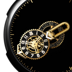 CIGA design WANDERING HOUR  AUTOMATIC WATCH  TIME CIPHER GOLD