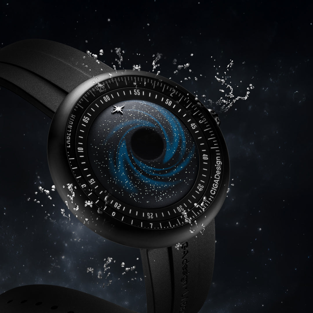 CIGA design Automatic Watch Blue Planet II · Black Star Edition