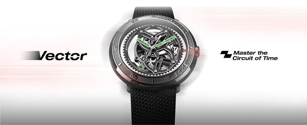 CIGA design RACING-INSPIRED AUTOMATIC SKELETON WATCH VECTOR