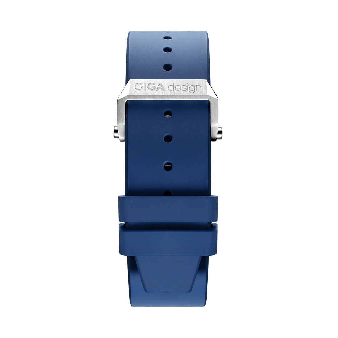 CIGA design Blue Planet exclusive fluororubber strap