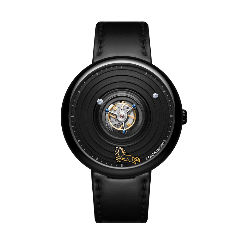 CIGA design CENTRAL TOURBILLON WATCH · CHINESE ZODIAC YEAR OF THE HORSE, LIMITED 199 PIECES