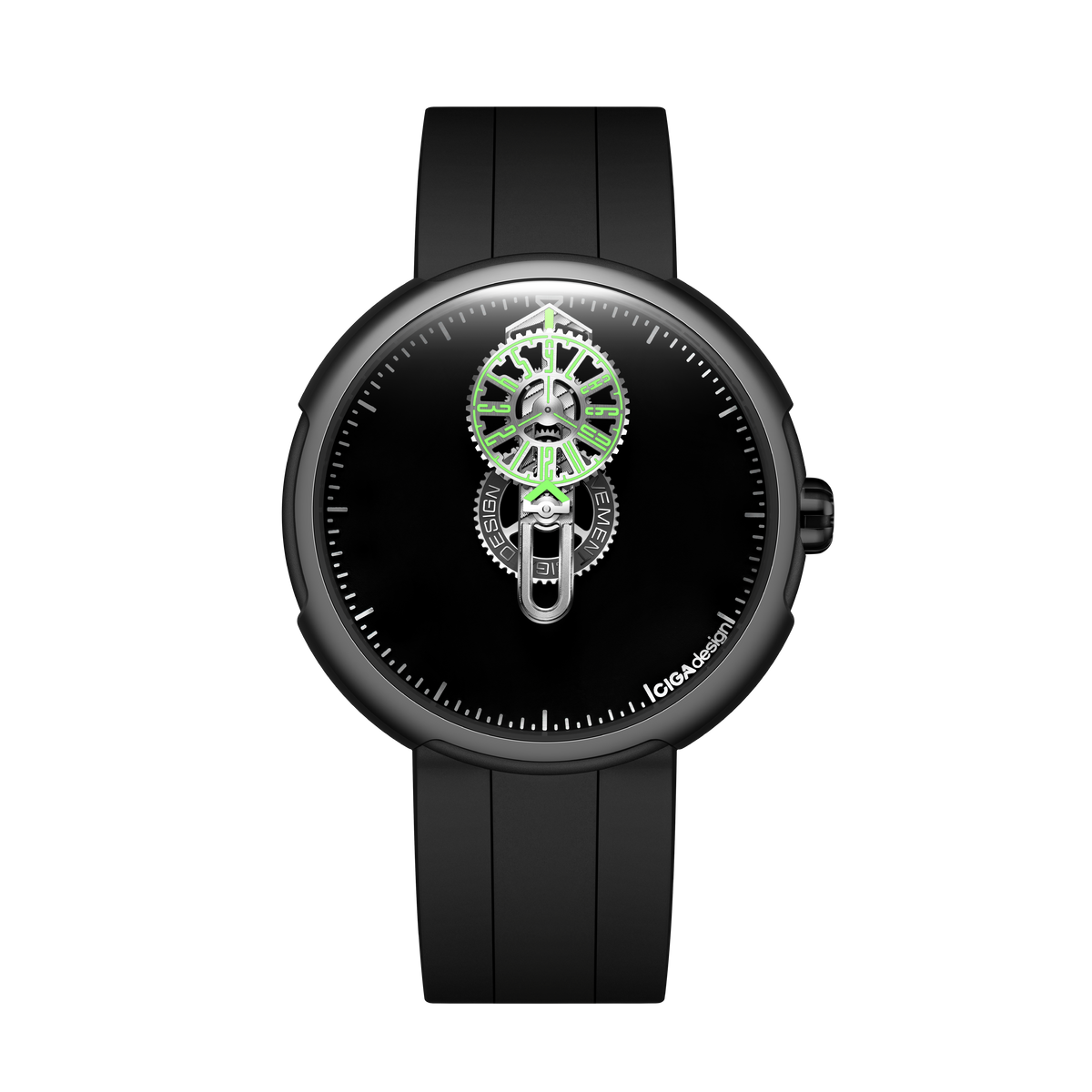 CIGA design AUTOMATIC WANDERING HOUR WATCH · TIME CIPHER