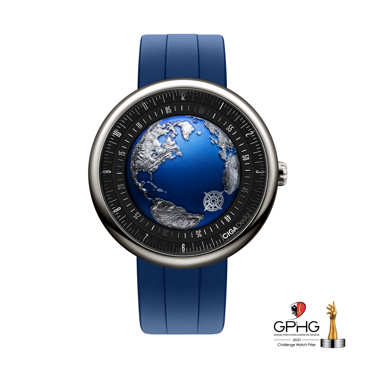 CIGA design BLUE PLANET II · ATLANTIC OCEAN-INSPIRED AUTOMATIC WATCH
