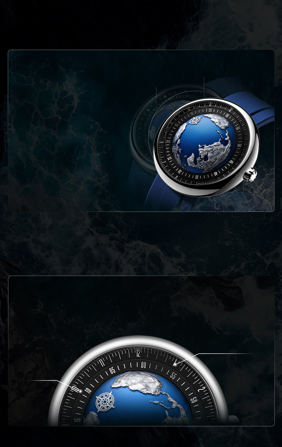 Blue Planet II · Atlantic Ocean-Inspired Automatic Watch – CIGA design