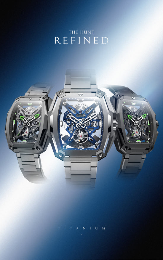 CIGA design SKELETON AUTOMATIC WATCH HUNTER TITANIUM