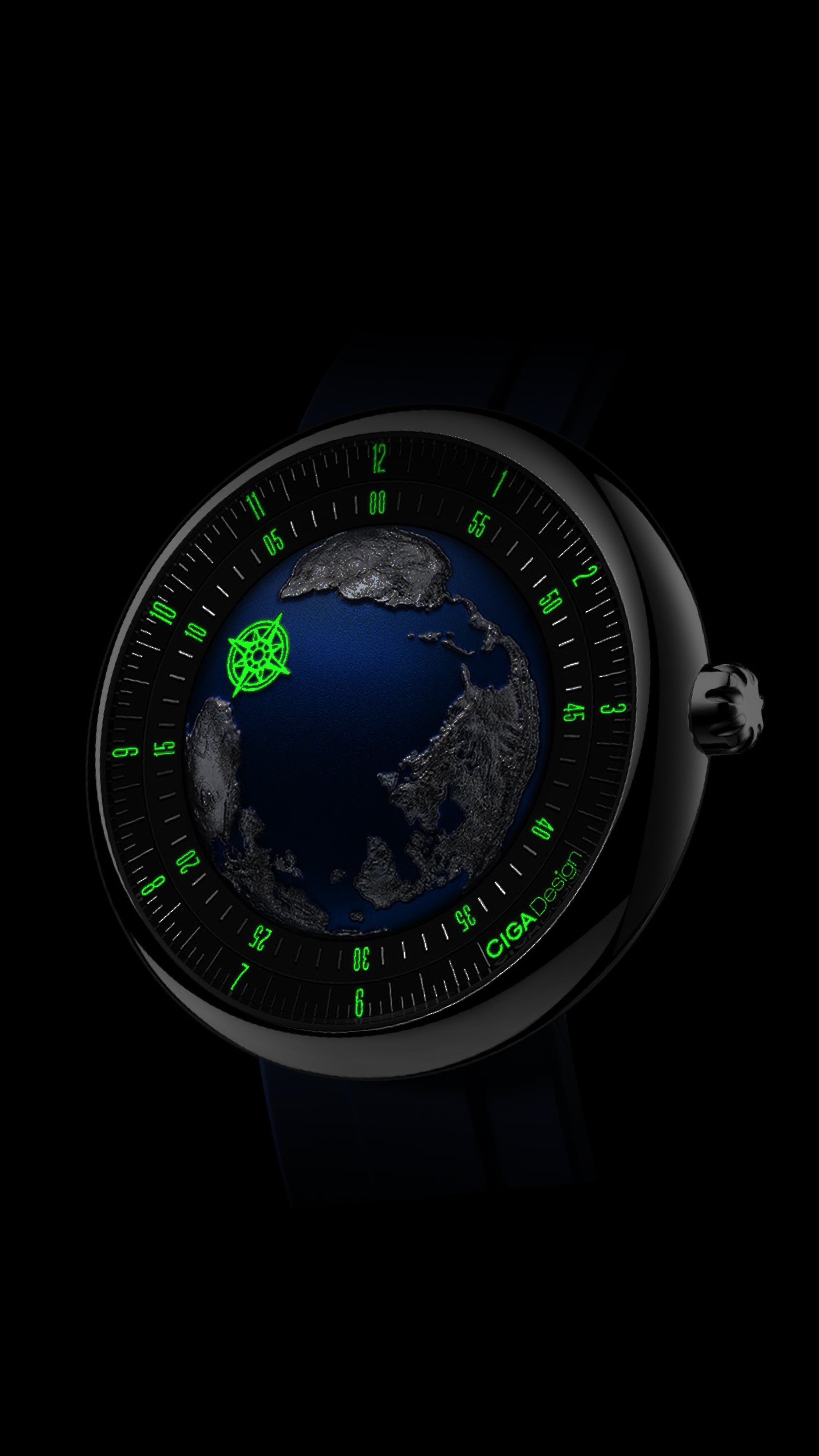 CIGA design GPHG-WINNING LINEAGE AUTOMATIC WATCH BLUE PLANET ATLANTIC