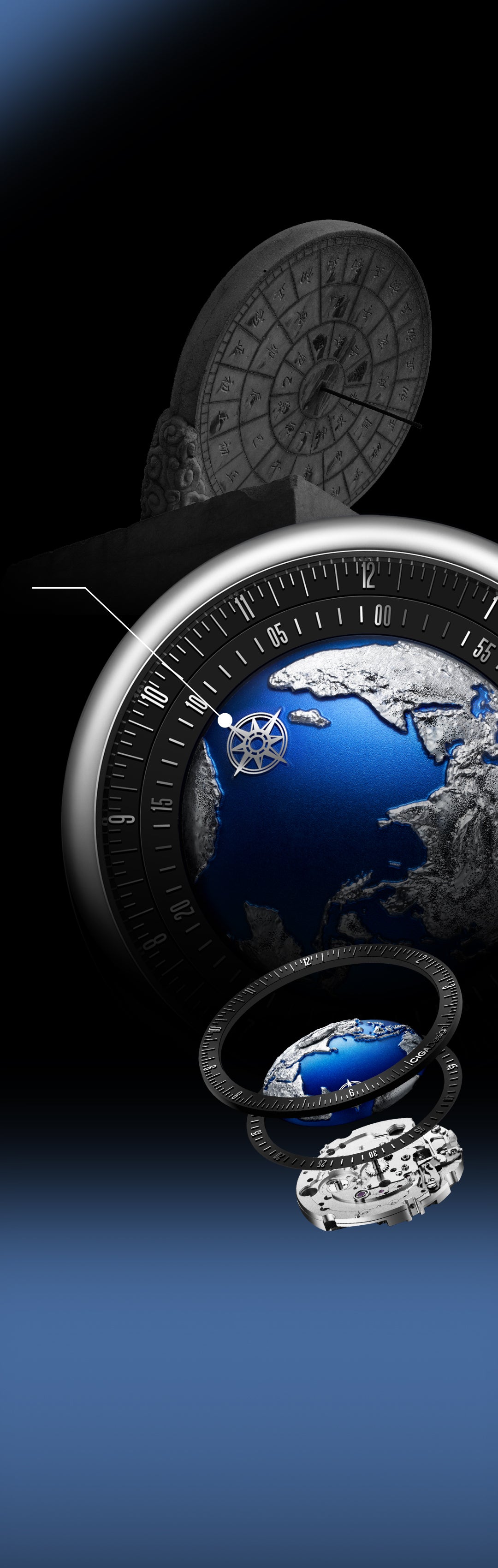 CIGA design MECHANICAL WATCH BLUE PLANET II