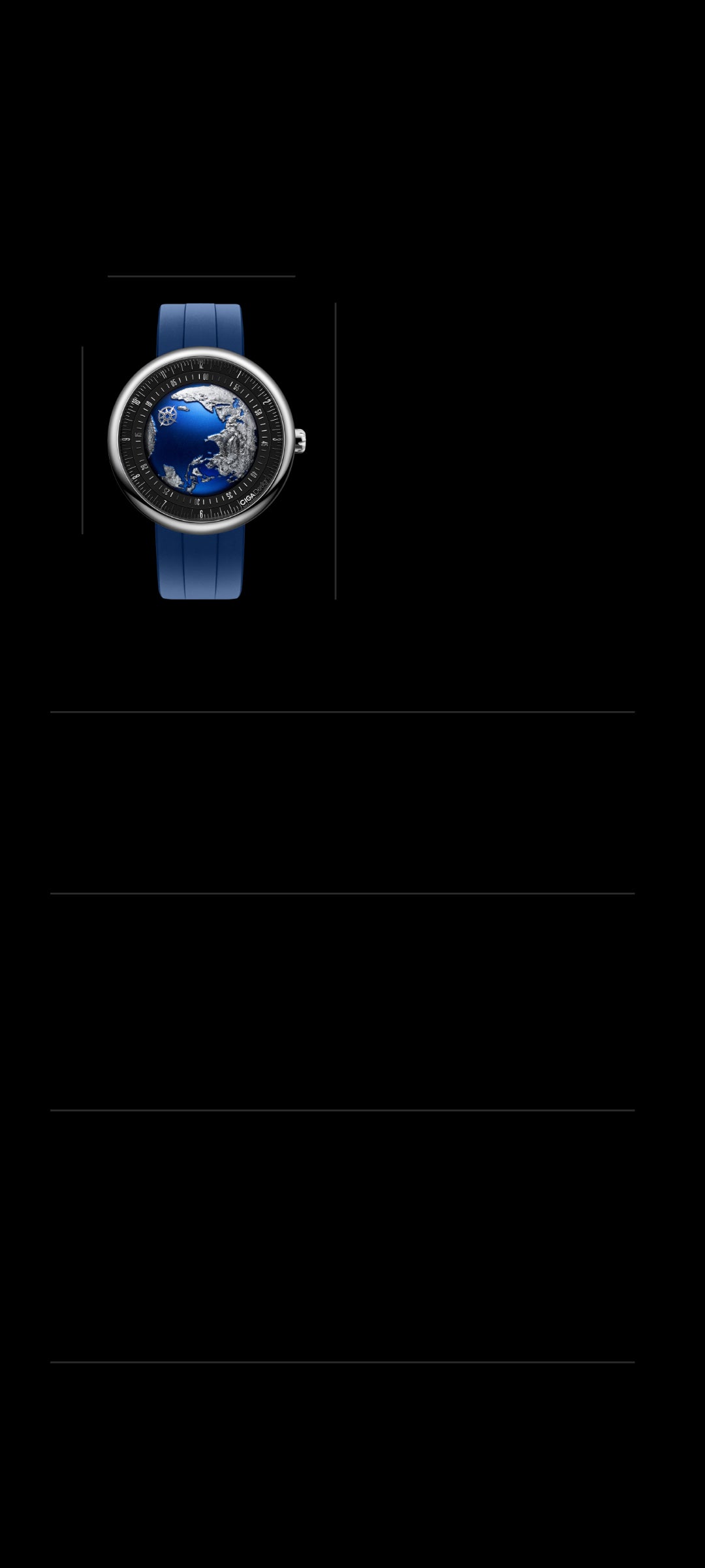 CIGA design MECHANICAL WATCH BLUE PLANET II