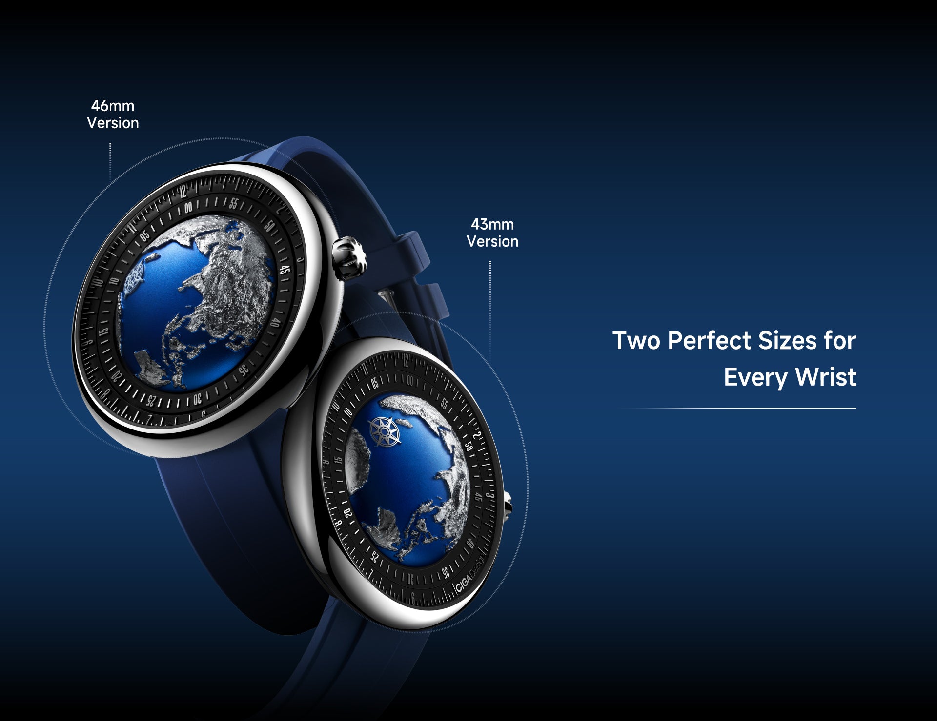 CIGA design MECHANICAL WATCH BLUE PLANET II