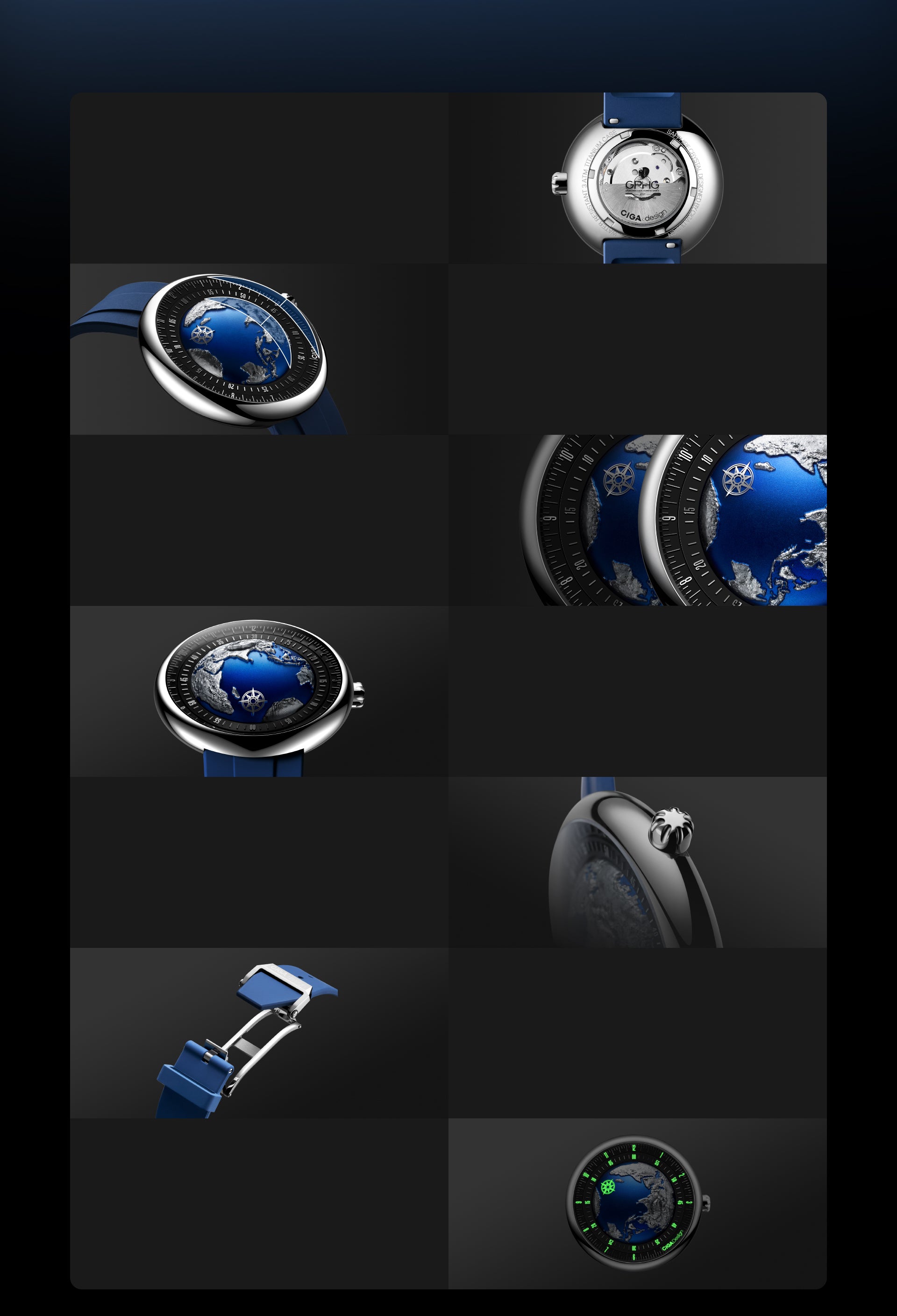 CIGA design MECHANICAL WATCH BLUE PLANET II