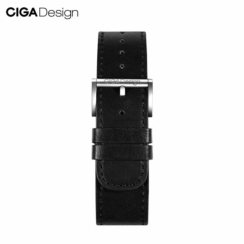 CIGA design leather watch strap