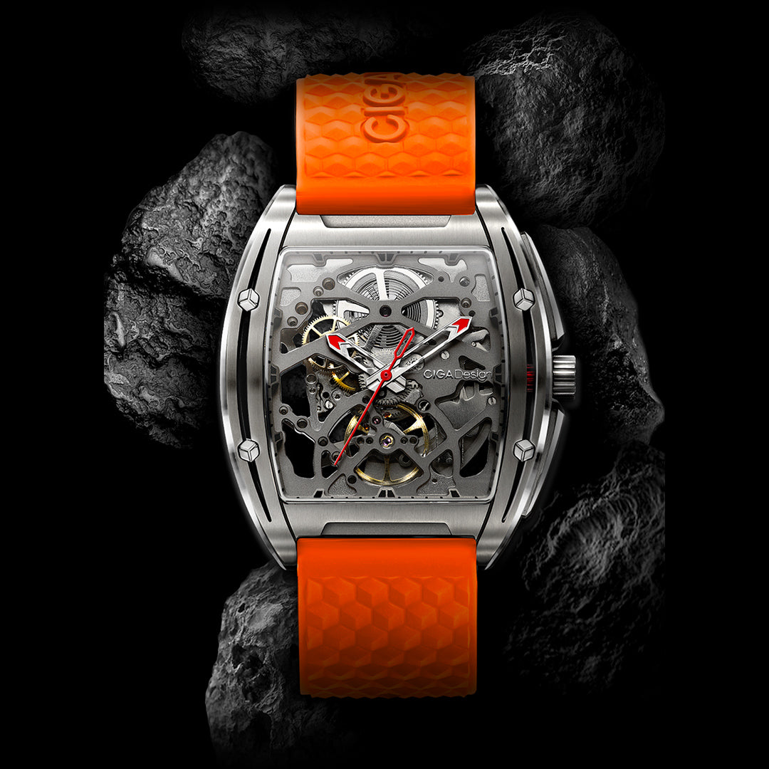 CIGA Design Mechanical Watch Series Z Edge - Titanium Orange